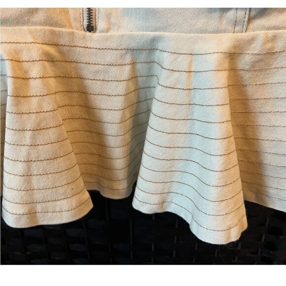 VENUS Cream Sheath Midi Dress Pleated Ruffled V-Neck - Picture 5 of 8